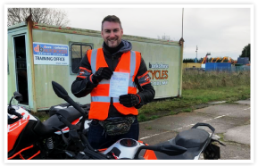 Well done to Michael passed Mod2 today enjoy the Harley, 4th Jan 2022