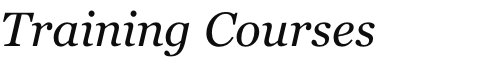 Training Courses
