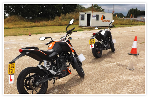 Training Bikes ready to start at the training centre