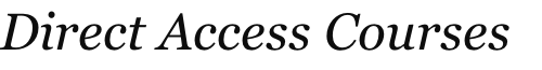 Direct Access Courses